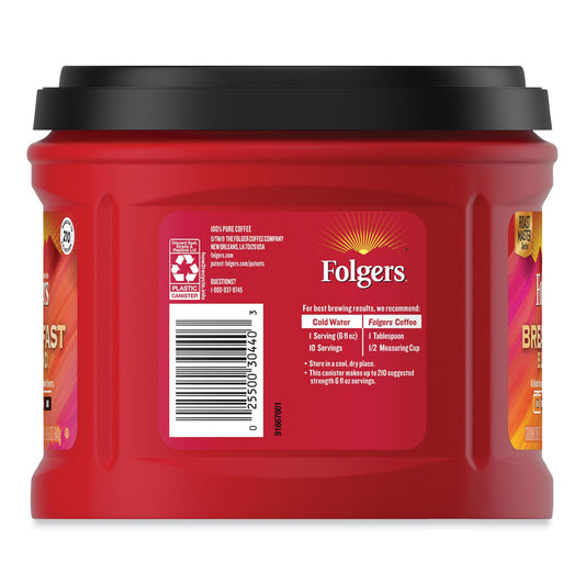 Folgers Coffee, Breakfast Blend, 22.6 oz Canister (SMU20529)