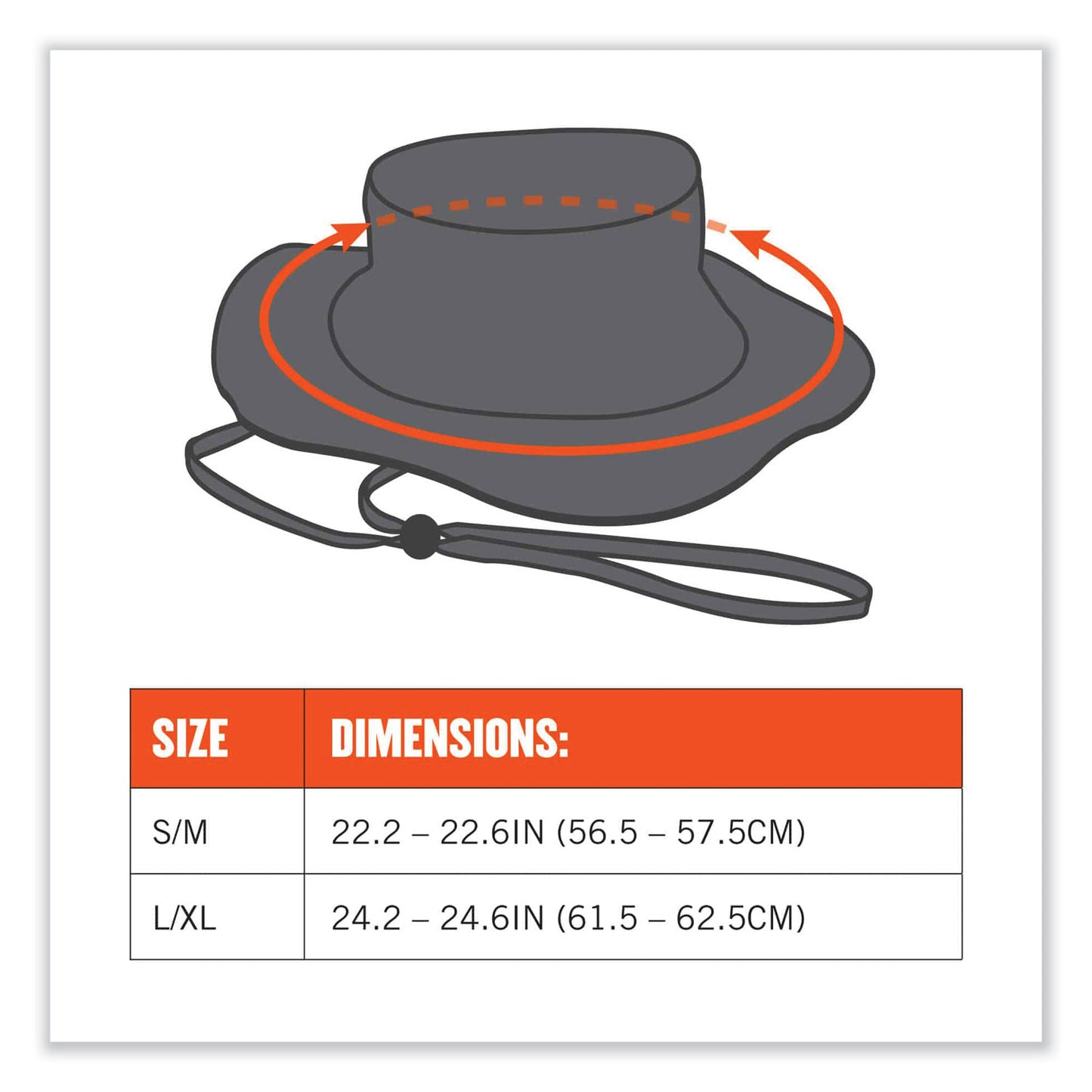 ergodyne Chill-Its 8936 Lightweight Mesh Paneling Ranger Hat, Small/Medium, Khaki (12598)