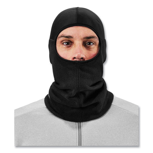 ergodyne N-Ferno 6822 Balaclava Spandex Top Face Mask, Spandex/Fleece, One Size Fits Most, Black (16822)