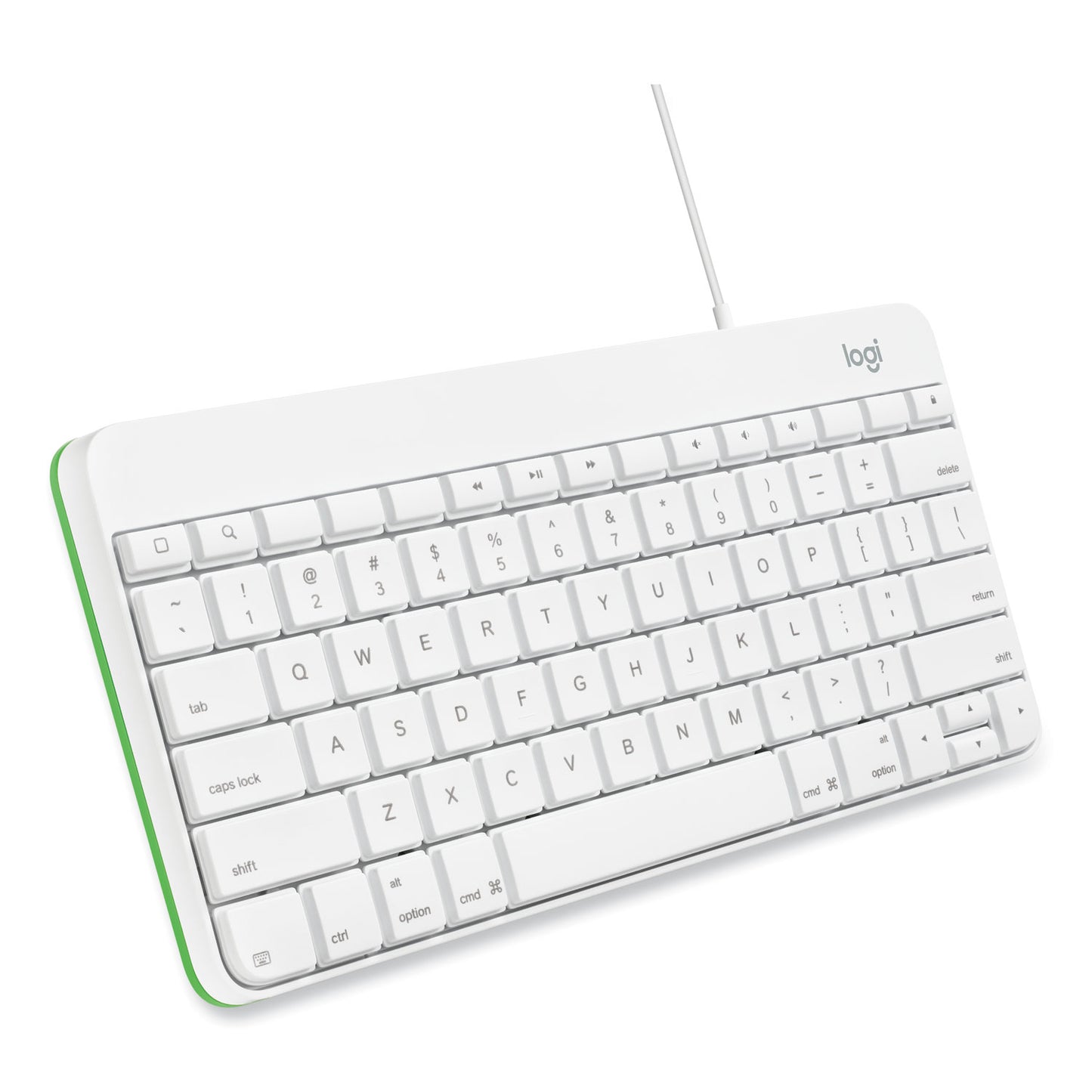 Logitech Wired Keyboard for iPad, Apple Lightning, White (920006341)