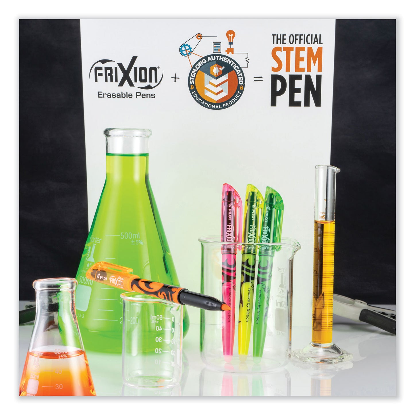 Pilot FriXion Light Erasable Highlighter, Assorted Ink Colors, Chisel Tip, Assorted Barrel Colors, 3/Pack (46507)