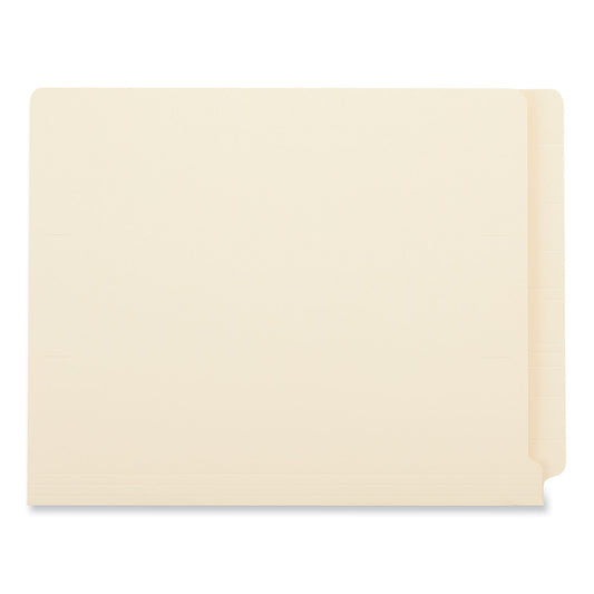 Universal Reinforced End Tab Fastener Folders, 0.75" Expansion, 2 Fasteners, Letter Size, Manila Exterior, 50/Box (13120)