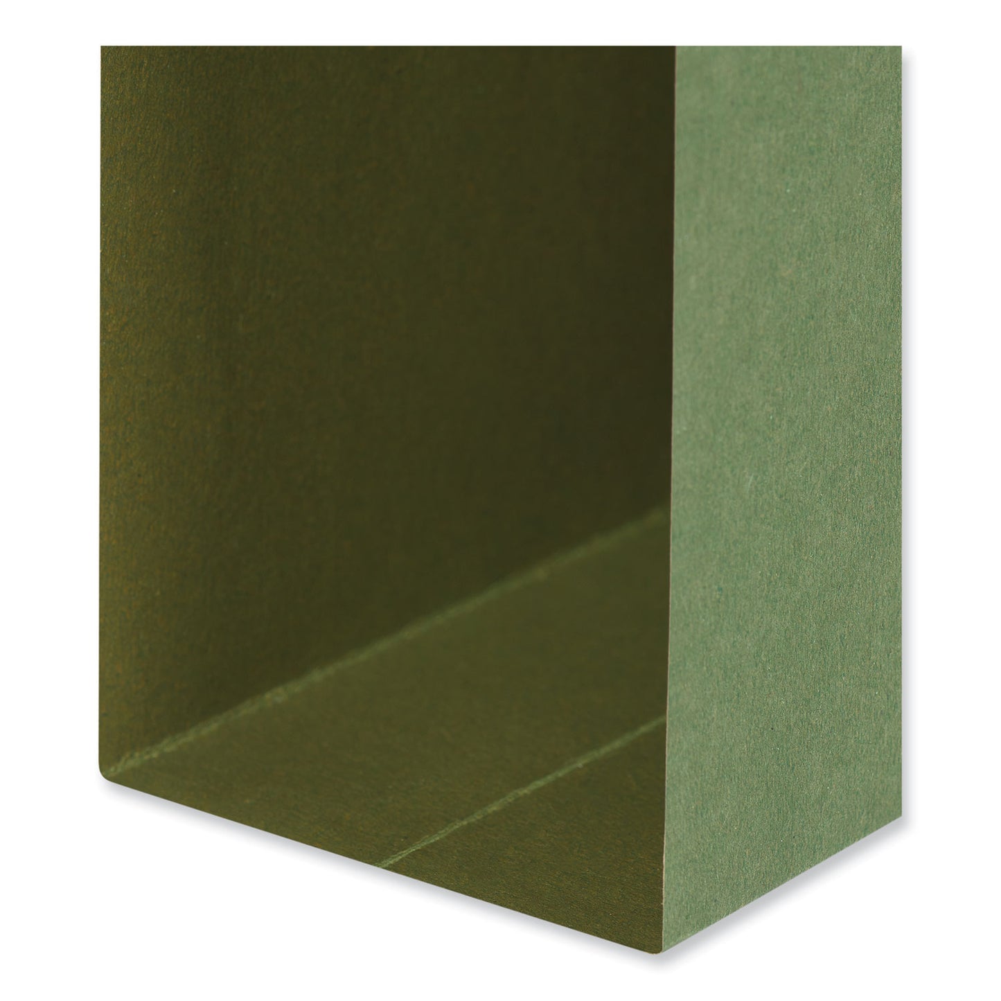 Universal Box Bottom Hanging File Folders, 3" Capacity, Legal Size, 1/5-Cut Tabs, Standard Green, 25/Box (14153)
