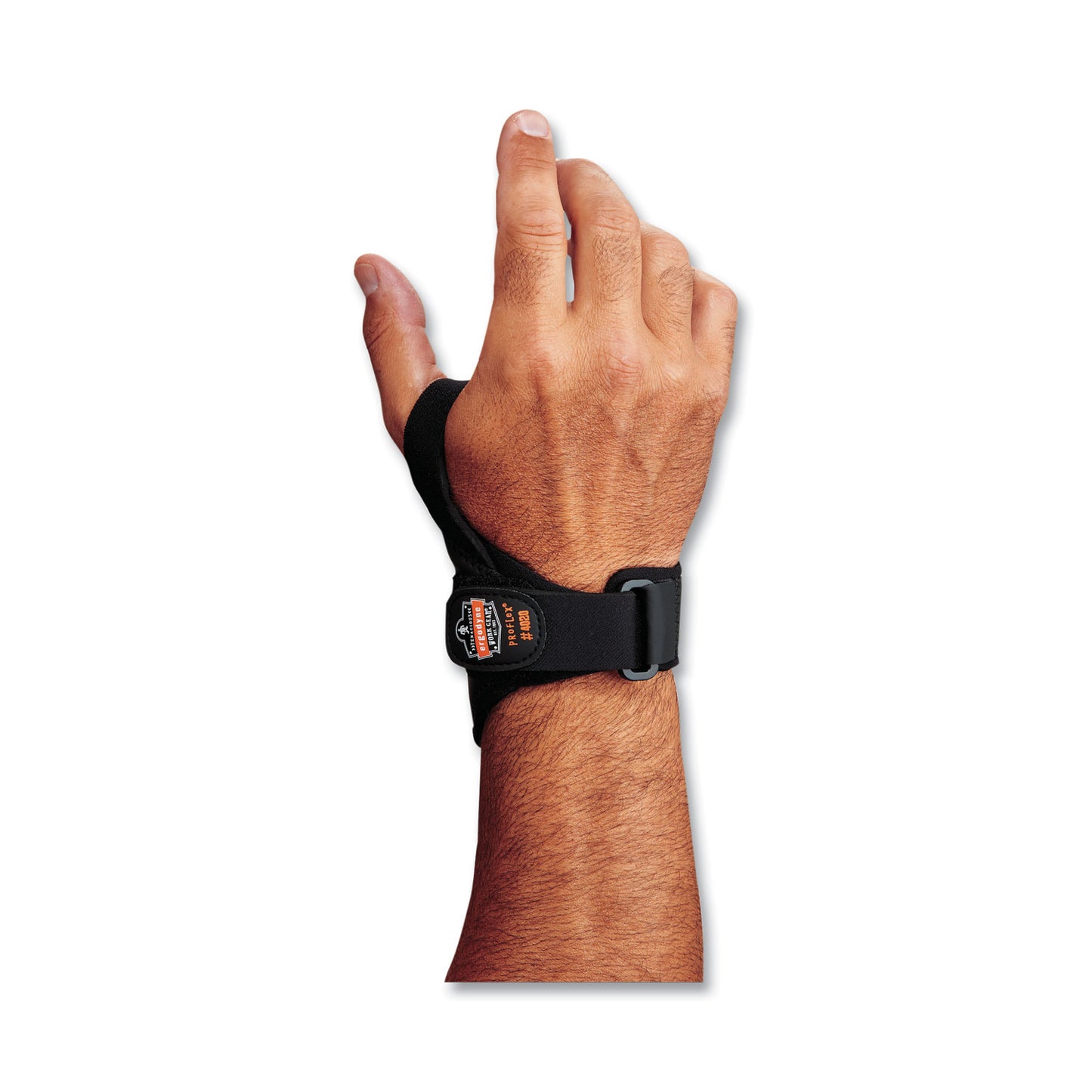 ergodyne ProFlex 4020 Lightweight Wrist Support, 2X-Large, Fits Right Hand, Black (70208)