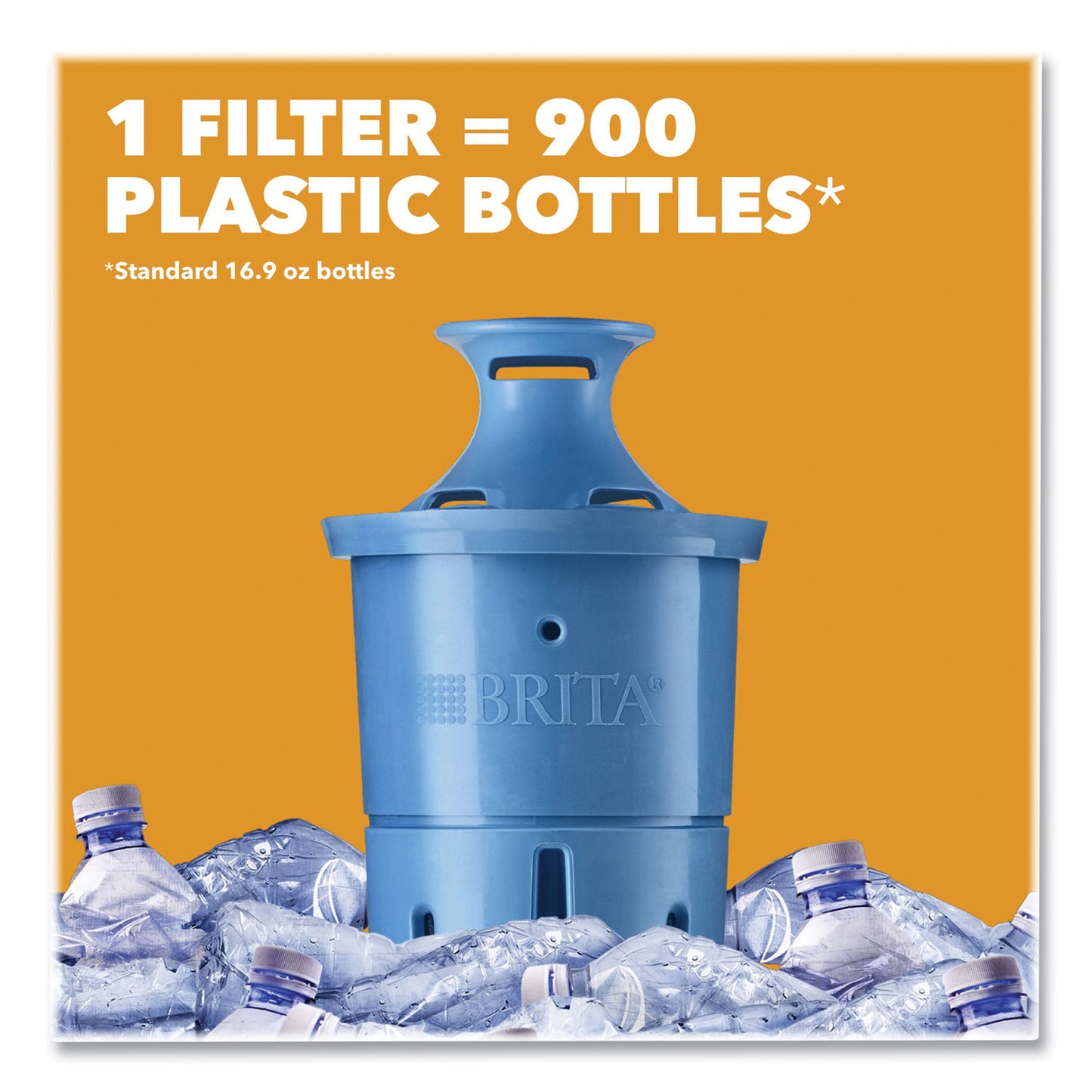 Brita Pacifica Pitcher with Longlast+ Filter, 0.63 gal, White/Clear (36515)