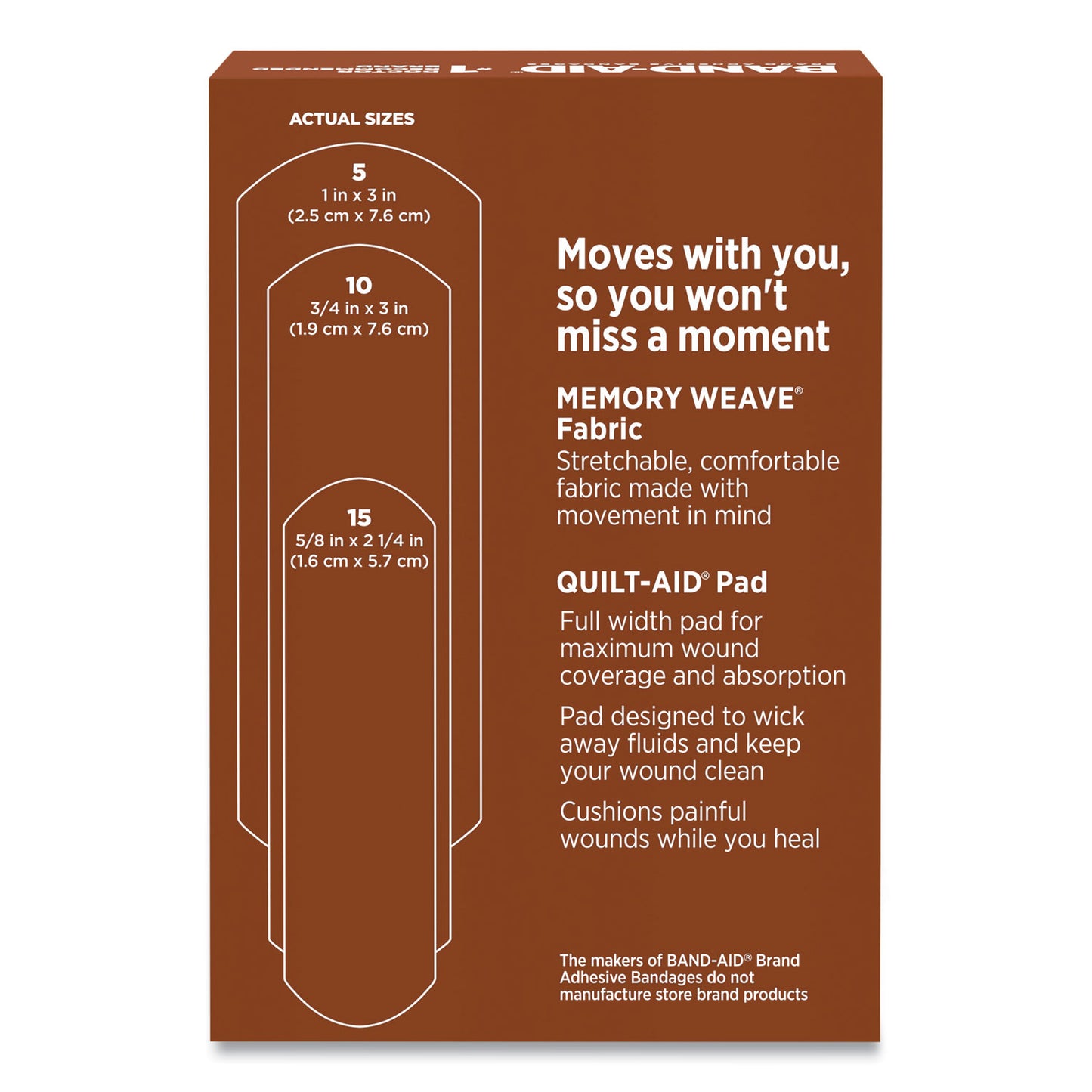 BAND-AID OurTone Adhesive Bandages, BR55, 2.25 x 0.63