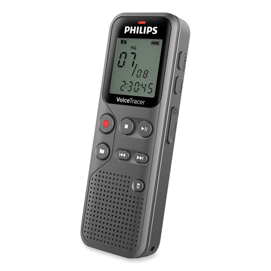 Philips Voice Tracer DVT1120 Digital Voice Recorder, 8 GB, Black