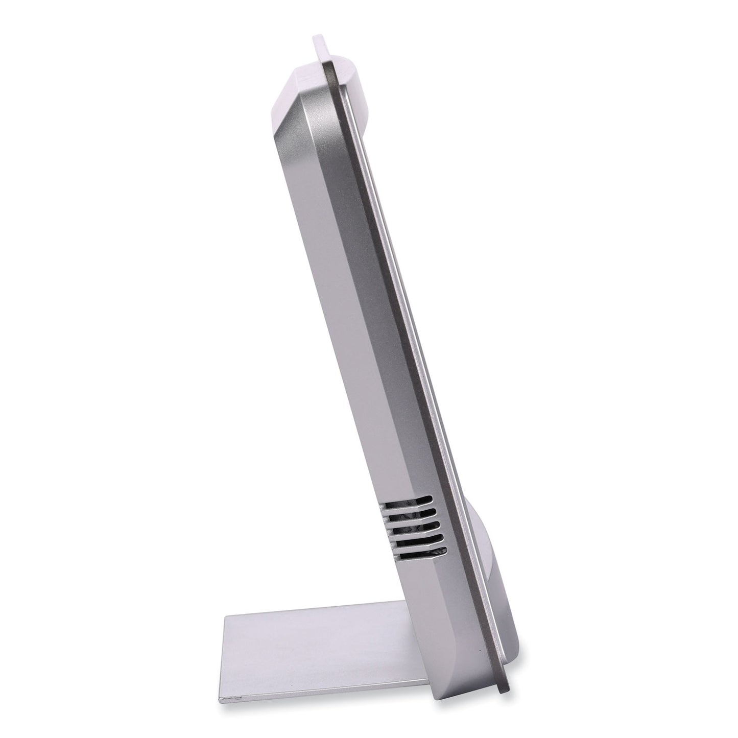 Howard Miller Nikita Wall Clock, Silver/Charcoal Case, 8.75" x 8", 2 AA (sold separately) (625780)