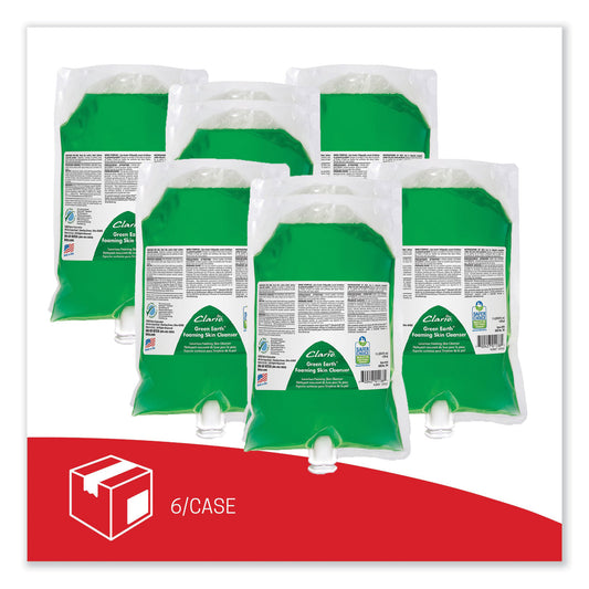 Betco Green Earth Foaming Skin Cleanser Refill, Fresh Meadow Scent, 1,000 mL, 6/Carton (7812900)