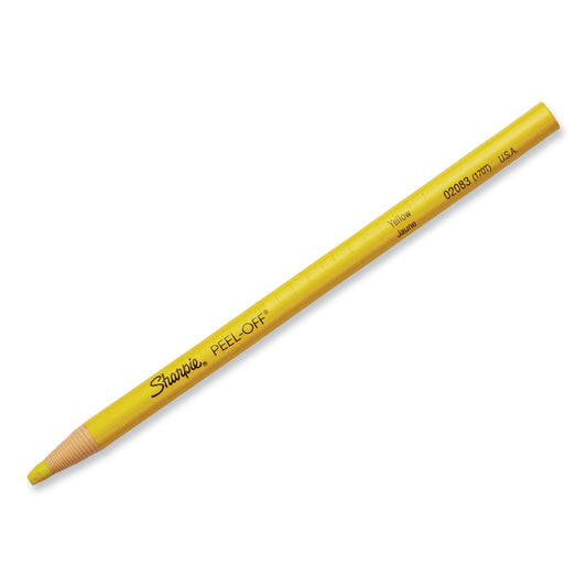 Sharpie Peel-Off China Markers, Yellow, Dozen (2083)