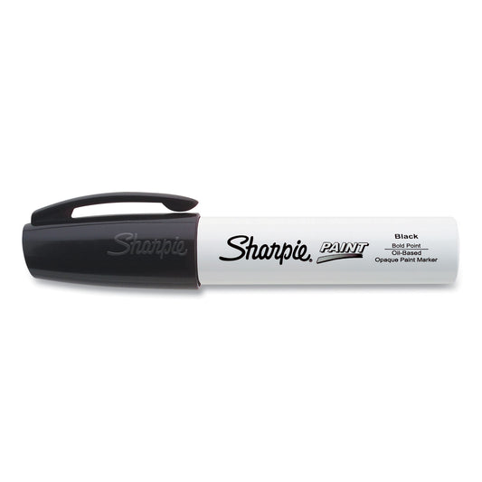 Sharpie Permanent Paint Marker, Extra-Broad Chisel Tip, Black (35564)