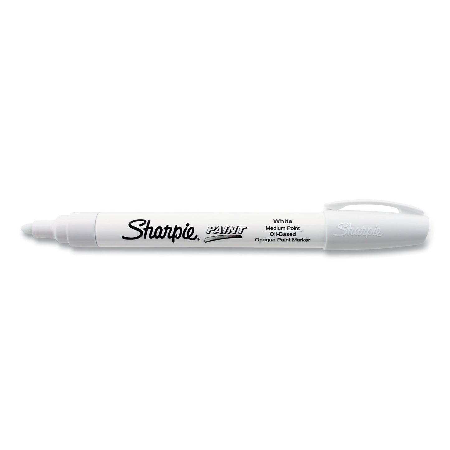 Sharpie Permanent Paint Marker, Medium Bullet Tip, White (35558)