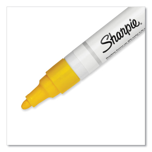Sharpie Permanent Paint Marker, Medium Bullet Tip, Yellow (35554)