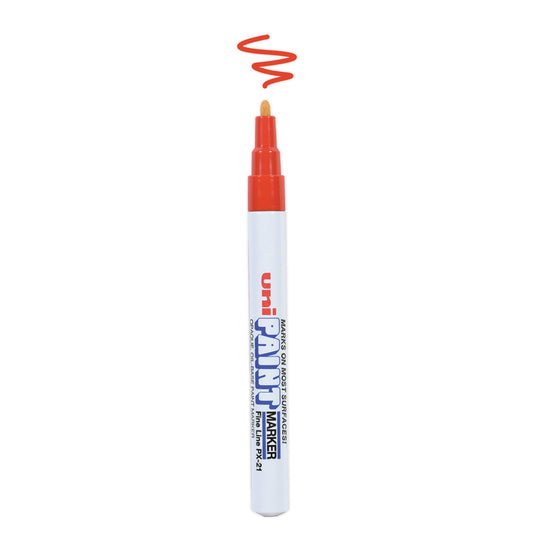 uni Paint Permanent Marker, Fine Bullet Tip, Red (63702)