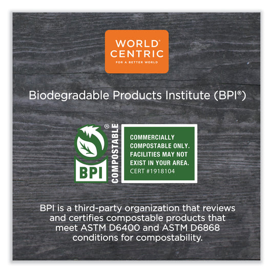 World Centric No Tree Rectangular Containers, 16 oz, 4.7 x 6.8 x 1.6, Natural, Sugarcane, 300/Carton (CTNT16)