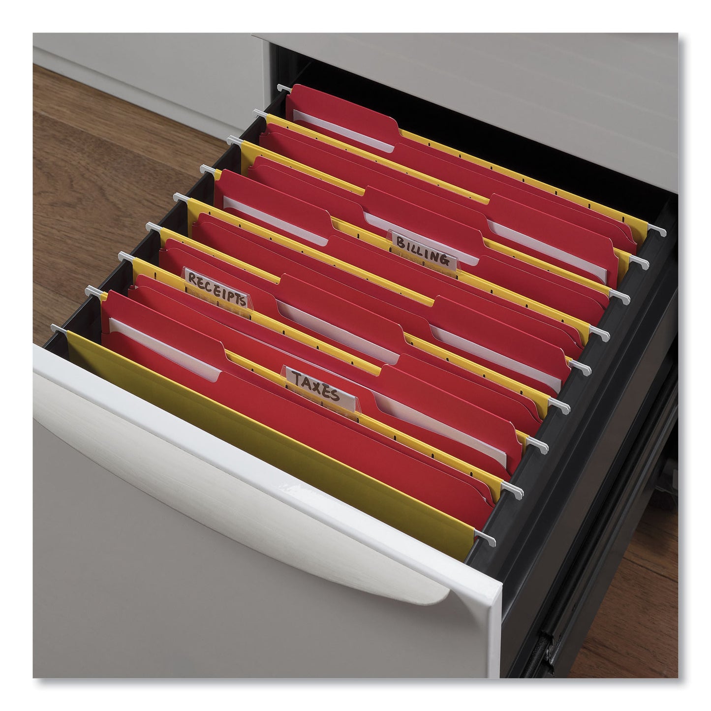 Universal Deluxe Reinforced Top Tab Fastener Folders, 0.75" Expansion, 2 Fasteners, Letter Size, Red Exterior, 50/Box (13523)