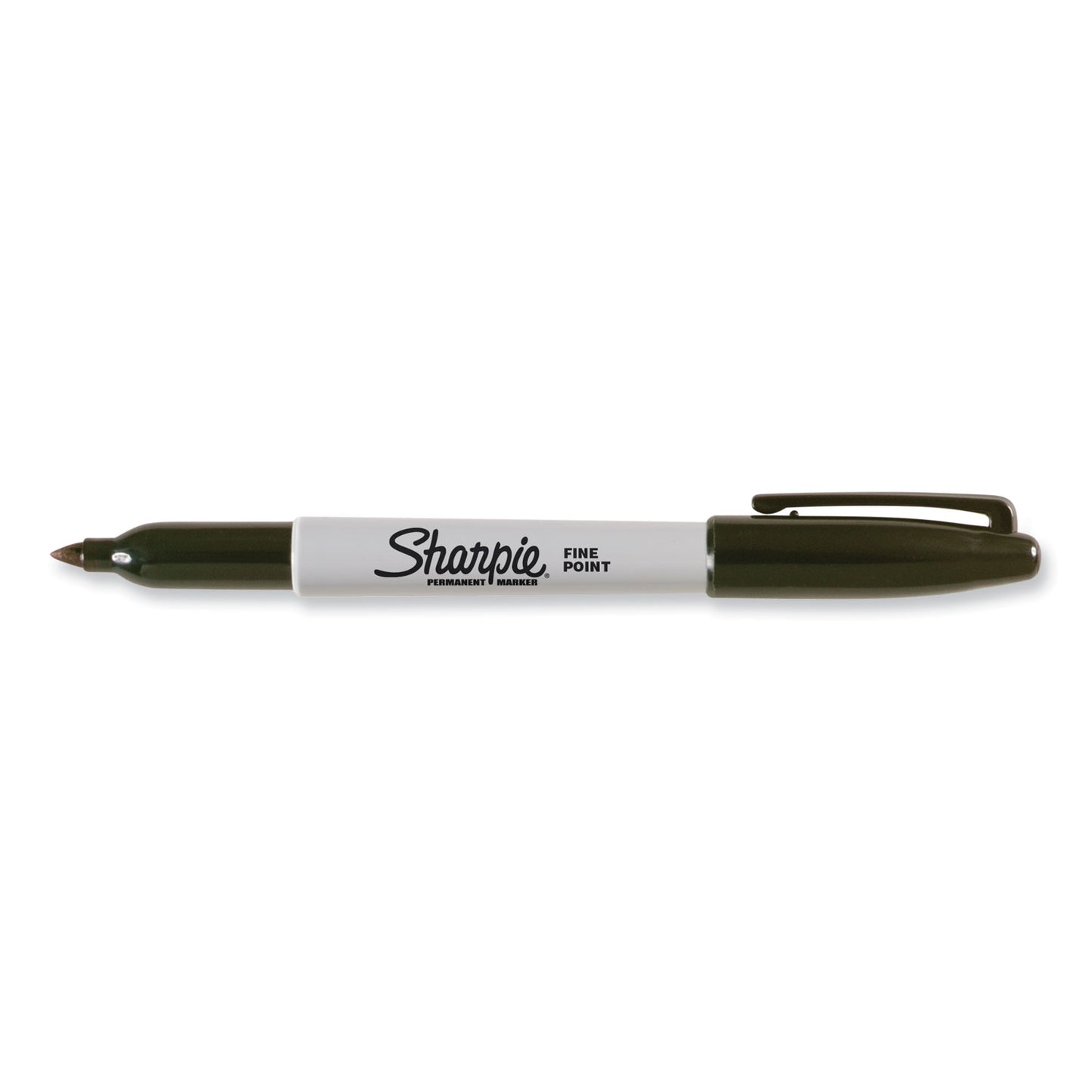 Sharpie Fine Tip Permanent Marker, Stainless Steel Single Marker Case, Fine Bullet Tip, Black, 5/Pack (2135418)