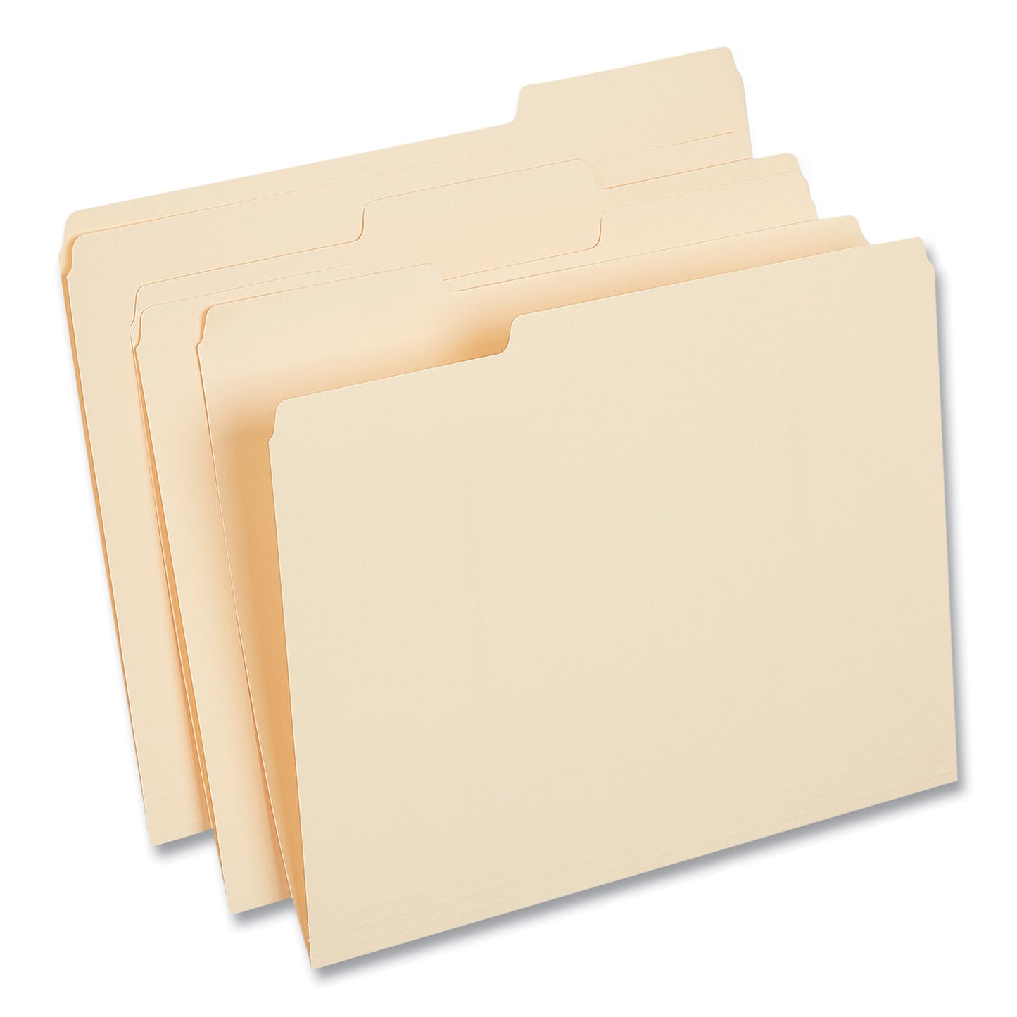 Universal Top Tab File Folders, 1/3-Cut Tabs: Assorted, Letter Size, 0.75" Expansion, Manila, 50/Box (18104)