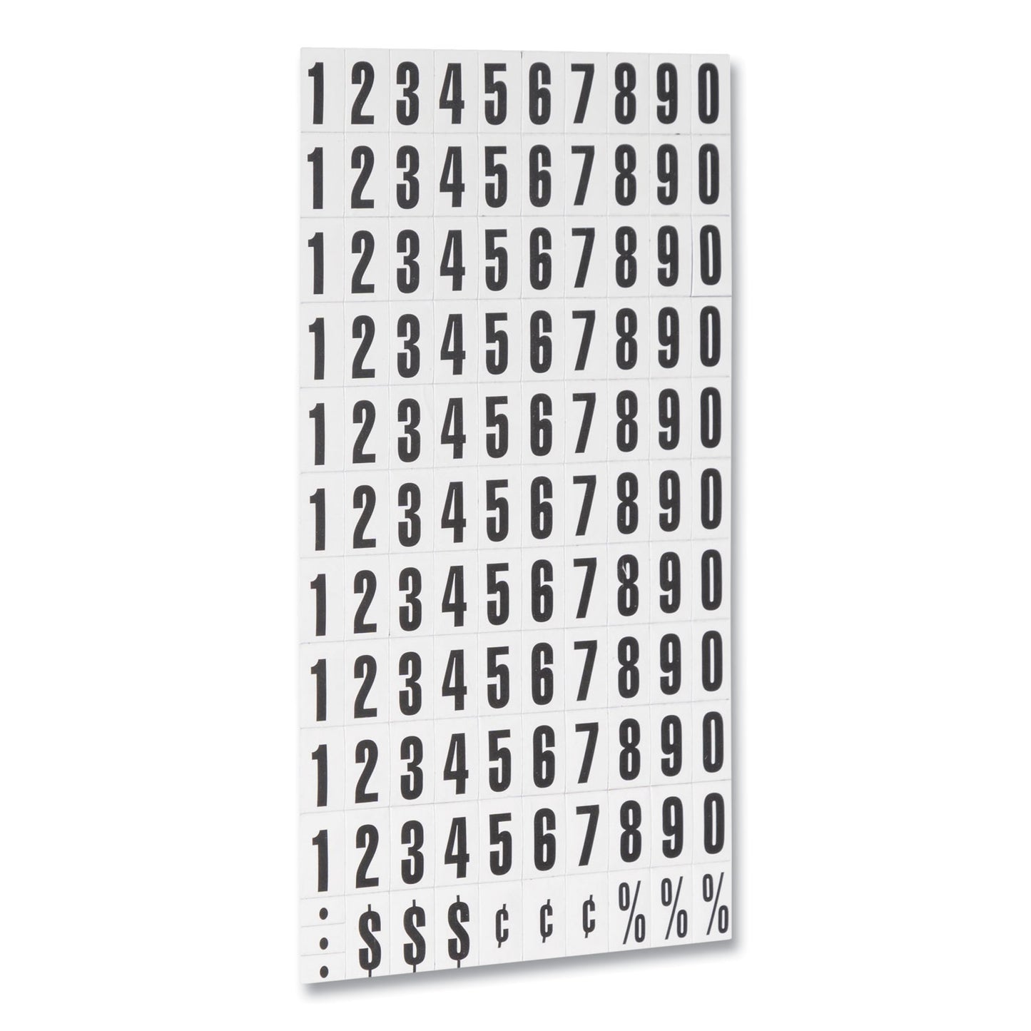 MasterVision Interchangeable Magnetic Board Accessories, Numbers, Black, 0.75"h (KT2020)