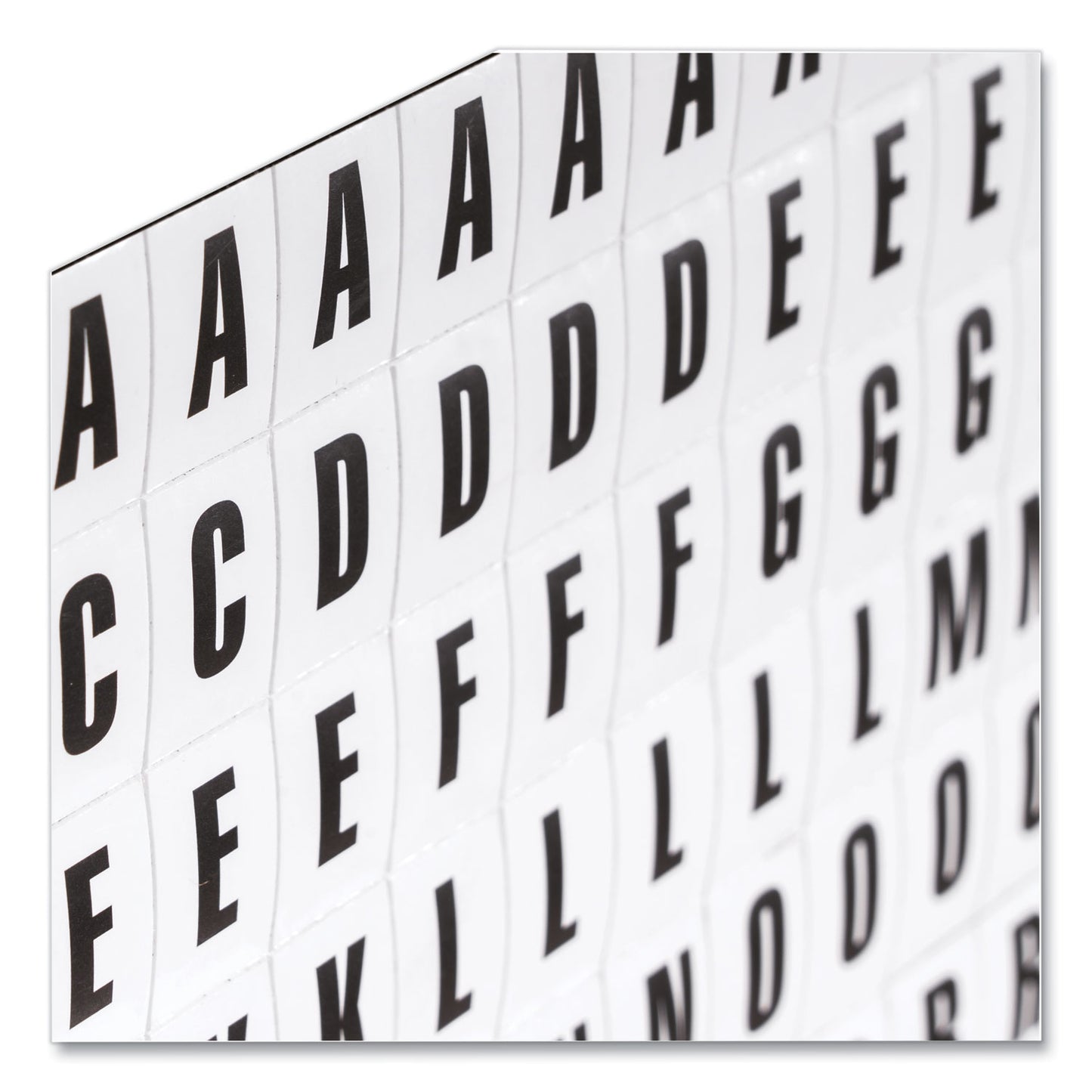 MasterVision Interchangeable Magnetic Board Accessories, Letters, Black, 0,75"h (KT2220)