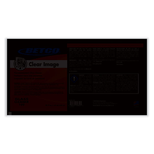 Betco Clear Image Glass and Surface Cleaner, Rain Fresh Scent, 32 oz Bottle, 6/Carton (1997000)