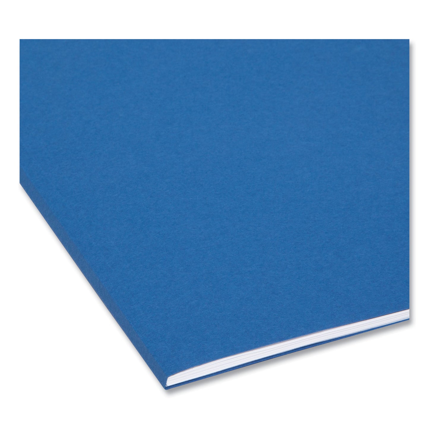 Smead Interior File Folders, 1/3-Cut Tabs: Assorted, Letter Size, 0.75" Expansion, Navy Blue, 100/Box (10279)