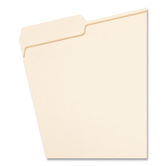 Smead Manila File Folders, 1/3-Cut Tabs: Left Position, Letter Size, 0.75" Expansion, Manila, 100/Box (10331)
