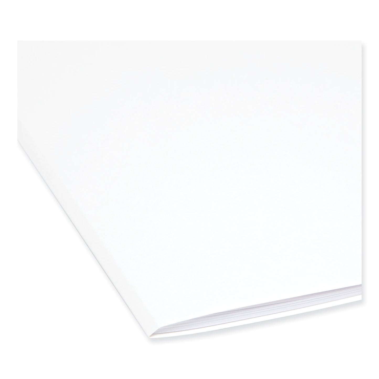 Smead Reinforced Top Tab Colored File Folders, Straight Tabs, Letter Size, 0.75" Expansion, White, 100/Box (12810)