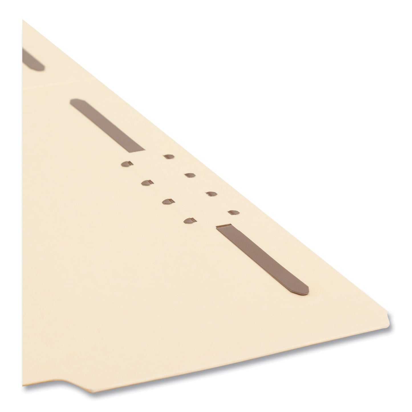 Smead Recycled Top Tab Fastener Folders, 1/3-Cut Tabs: Assorted, 0.75" Expansion, 2 Fasteners, Letter Size, Manila Exterior, 50/Box (14547)