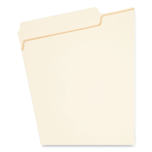 Smead Interior File Folders, 1/3-Cut Tabs: Assorted, Legal Size, 0.75" Expansion, Manila, 100/Box (15230)