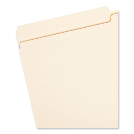 Smead Manila File Folders, 1/2-Cut Tabs: Assorted, Legal Size, 0.75" Expansion, Manila, 100/Box (15320)
