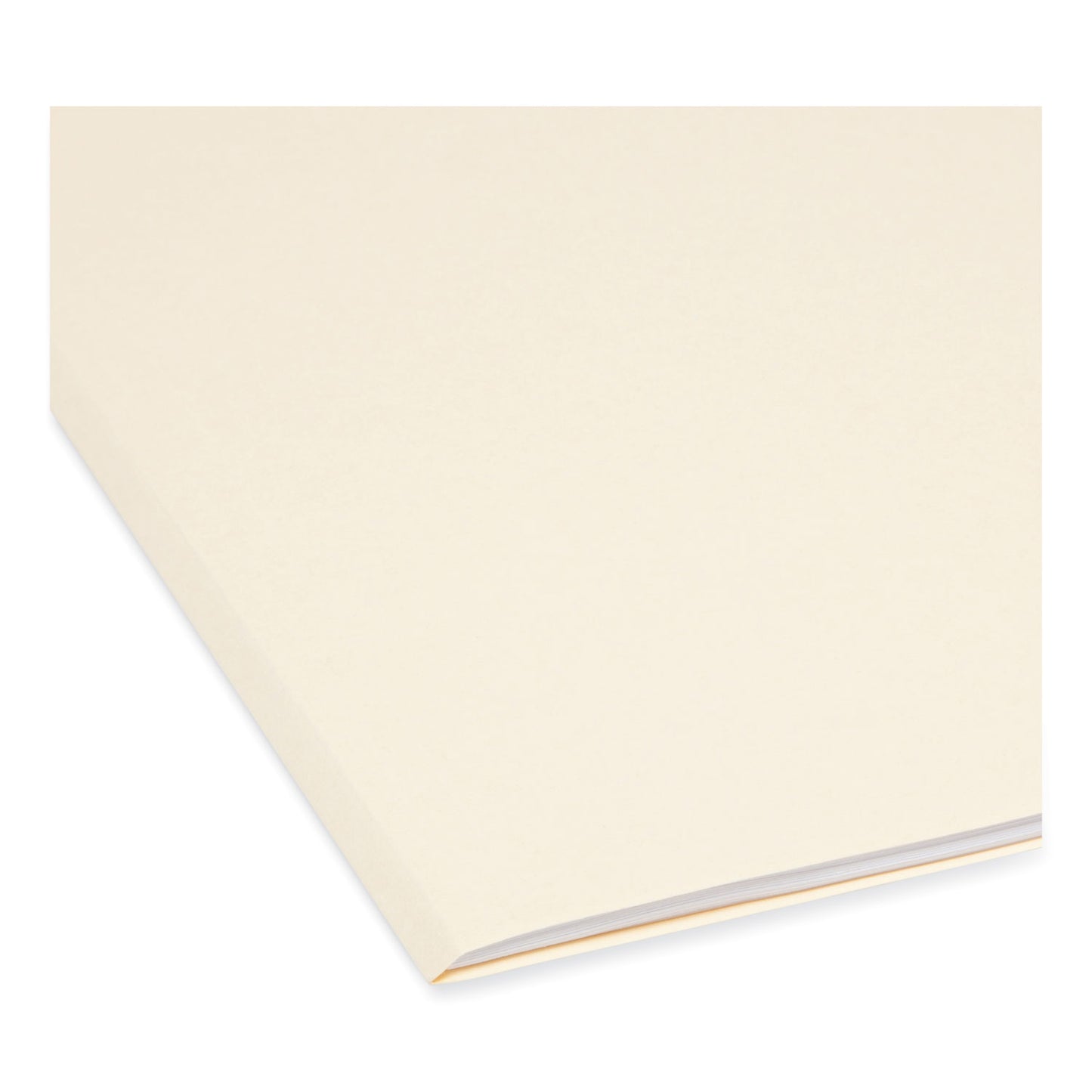 Smead Manila Guide Height Systems File Folders, 2/5-Cut Tabs: Right of Center, Legal Size, 0.75" Expansion, Manila, 100/Box (15385)