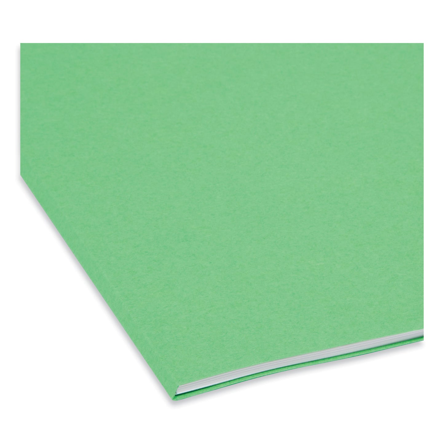 Smead Reinforced Top Tab Colored File Folders, 1/3-Cut Tabs: Assorted, Legal Size, 0.75" Expansion, Green, 100/Box (17134)
