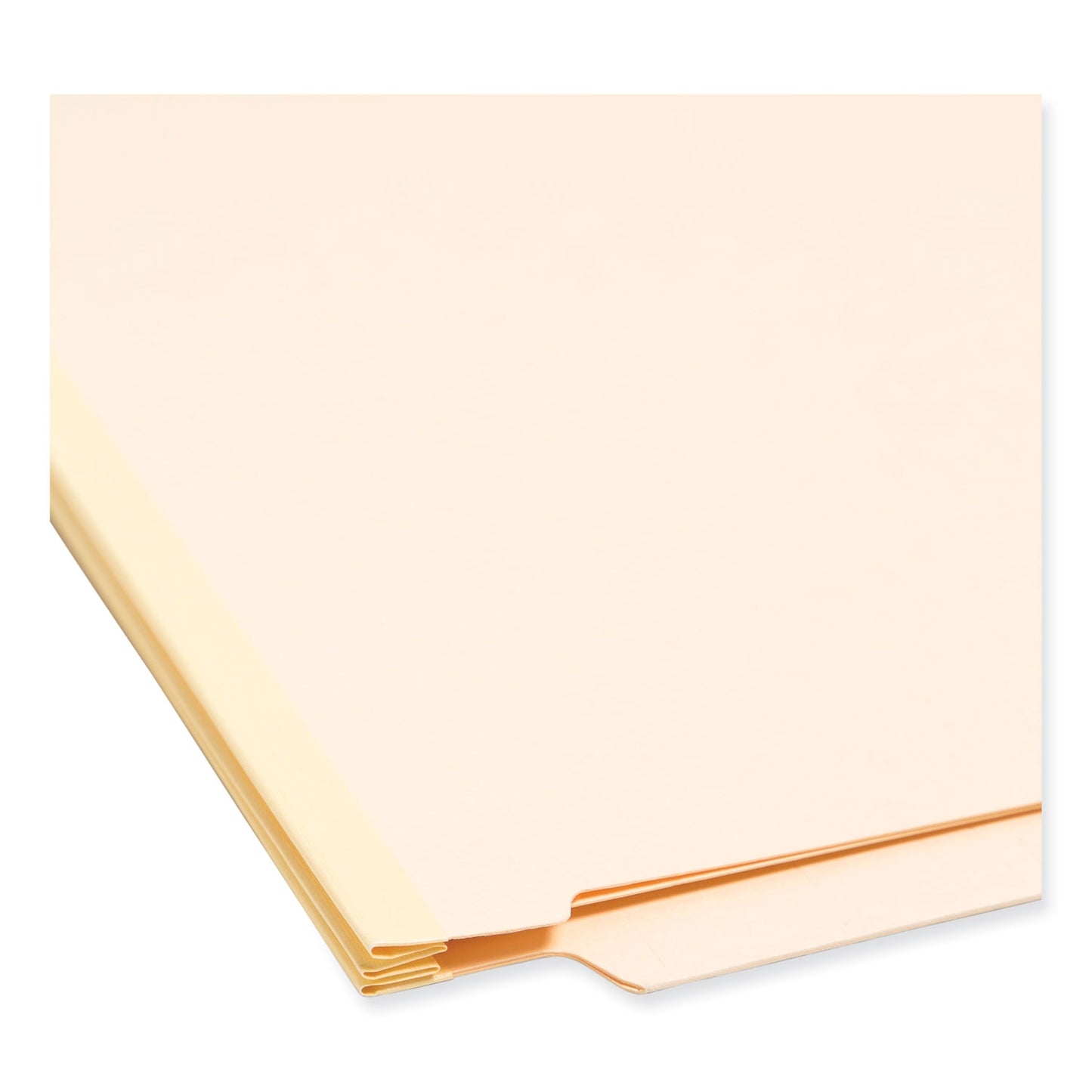 Smead Manila End Tab Classification Folders, 2" Expansion, 1 Divider, 4 Fasteners, Letter Size, Manila Exterior, 10/Box (26825)