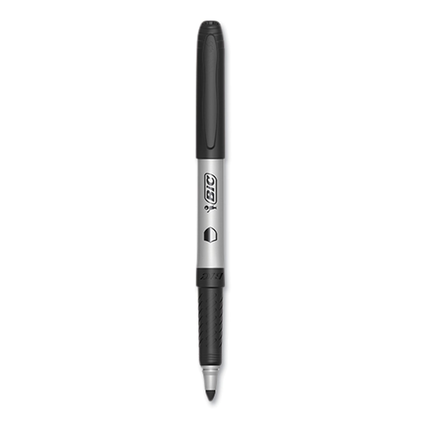 BIC PrevaGuard Permanent Marker, Fine Bullet Tip, Black, 12/Pack (GAPM11BLK)