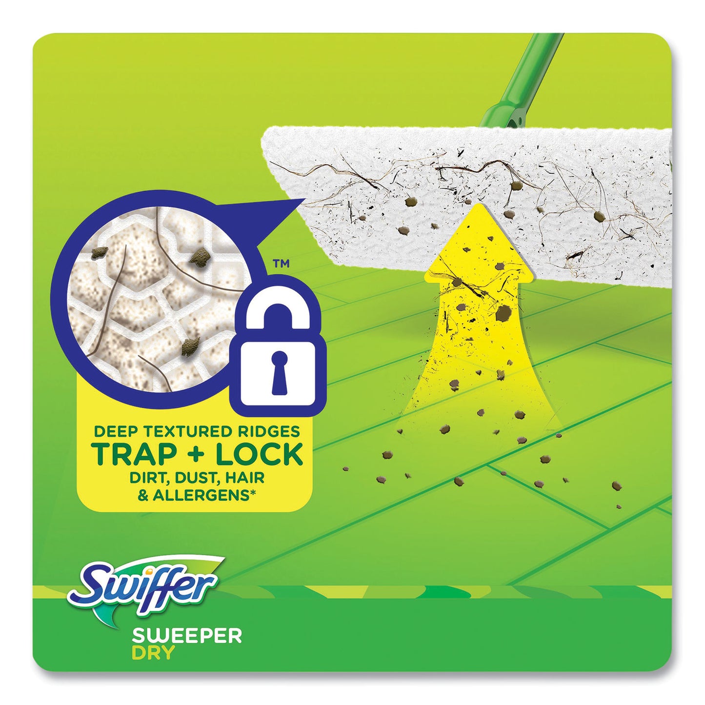 Swiffer Dry Refill Cloths, 1-Ply, 10.63" x 8", Lavender and Vanilla, White, 52/Box (99039)