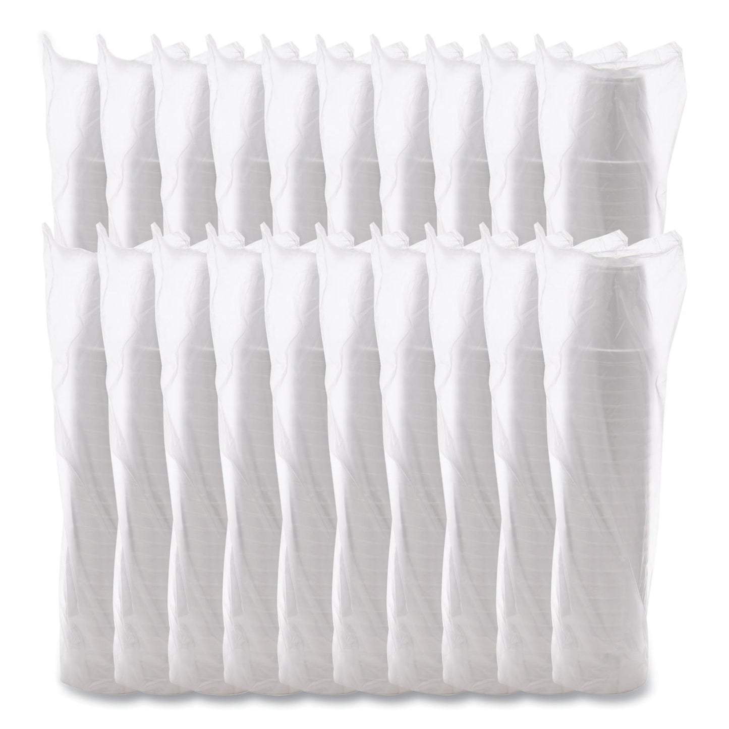 Dart Foam Containers, Squat, 16 oz, White, 25/Bag, 20 Bags/Carton (16MJ20)