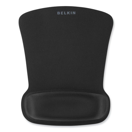 Belkin WaveRest Gel Mouse Pad with Wrist Rest, 9.3 x 11.9, Black (F8E262BLK)