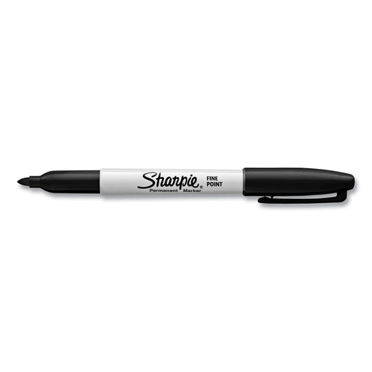 Sharpie Fine Tip Permanent Marker Value Pack with (1) Bonus S-Gel 0.7 mm Black Ink Pen, Fine Bullet Tip Markers, Black Ink, 36/Pack (1884739A)