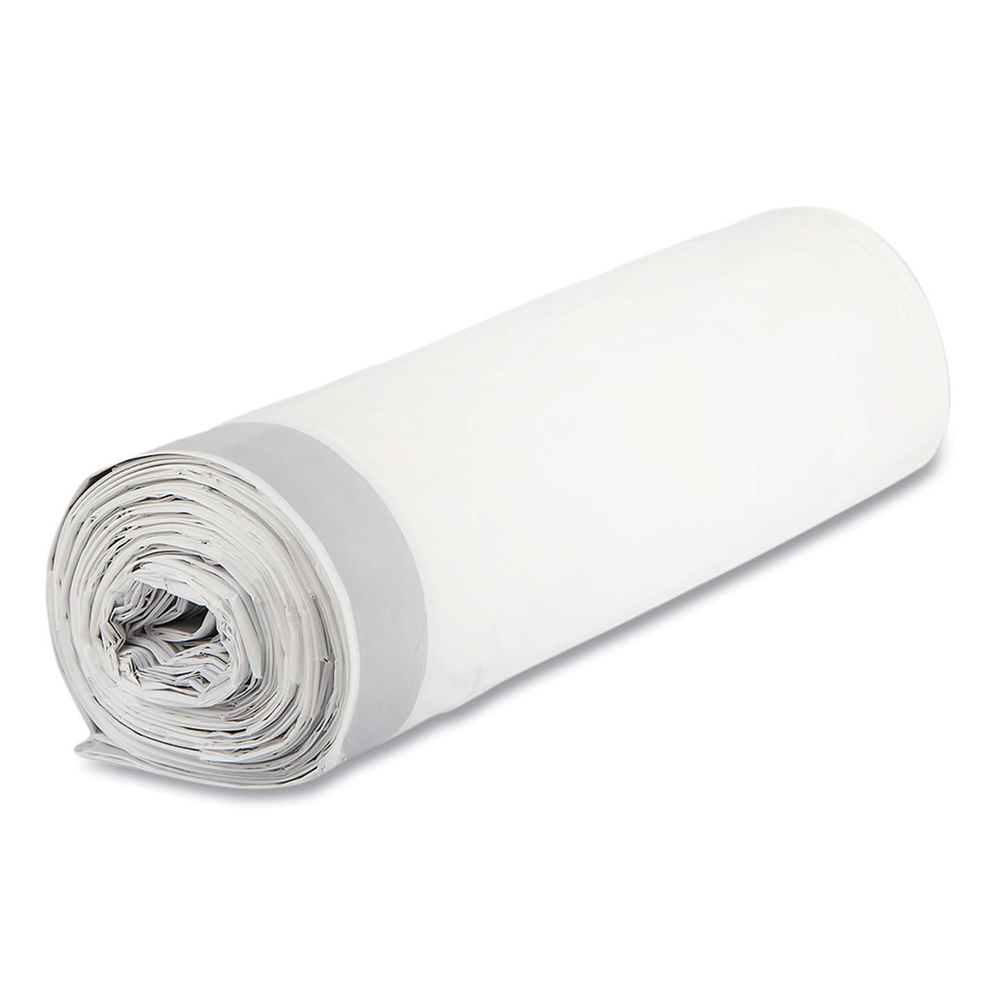 Inteplast Group Draw-Tuff Institutional Draw-Tape Can Liners, Drawstring, 55 gal, 1.9 mil, 42.5" x 35.5", Natural, 10 Bags/Roll, 5 Rolls/CT (DT55DRUM)