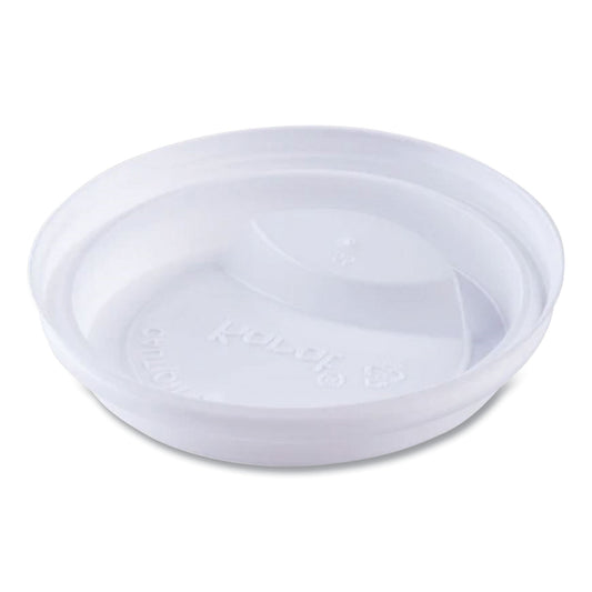 Karat Hot Cup Lids, Fits 10 oz to 24 oz Paper Hot Cups, Sipper Lid, White, 1,000/Carton (CKDL516WPP)