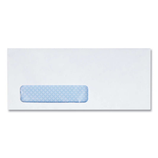 Quality Park Redi-Strip Security Tinted Envelope, Address Window, #10, Commercial Flap, Redi-Strip Closure, 4.13 x 9.5, White, 500/Box (69222)