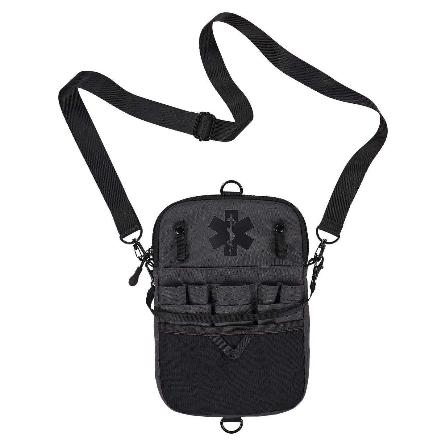 ergodyne Arsenal 5717 Convertible Nurse Belt Bag, 10 Compartments, 7 x 10, Nylon, Black (13720)