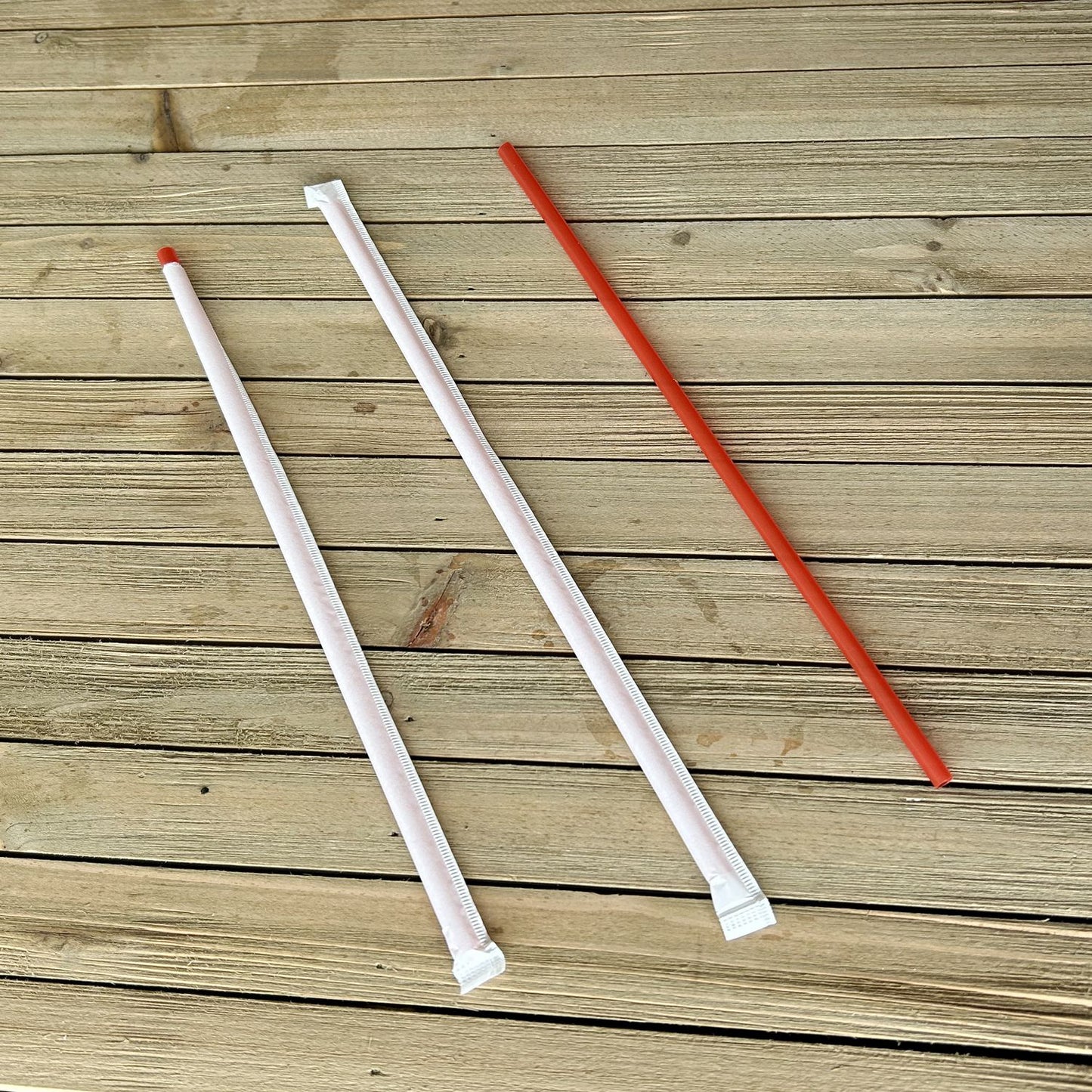 Boardwalk Wrapped Jumbo Straws, 10.25", Polypropylene, Red, 2,000/Carton (JSTW1025RED)