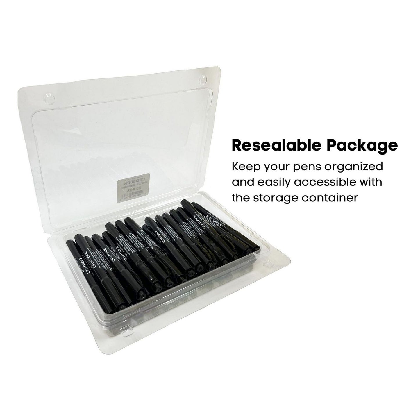 Dri Mark Counterfeit Bill Detector Marker Pen, 3 x 7.25 x 0.6, Black, 50/Pack (CFD50PK)