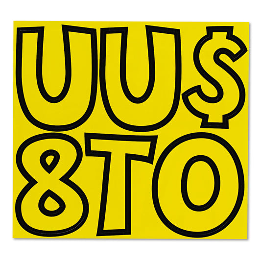 TREND Ready Letters Playful Combo Set, Yellow, 4"h, 216/Set (T79743)