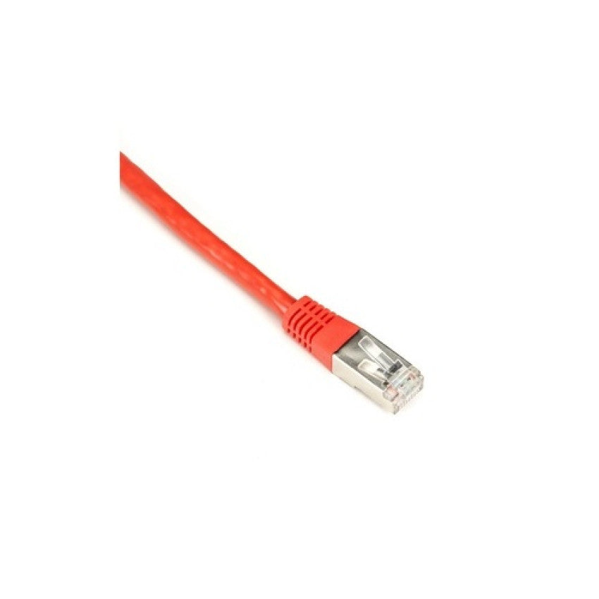 Black Box Cat6 250-mhz Molded Slimline Stranded Ethernet Patch Cable - Shielded (s/ftp), Cm Pvc (rj45 M/m), Red, 1-ft. (0.3-m) (EVNSL0272RD0001)