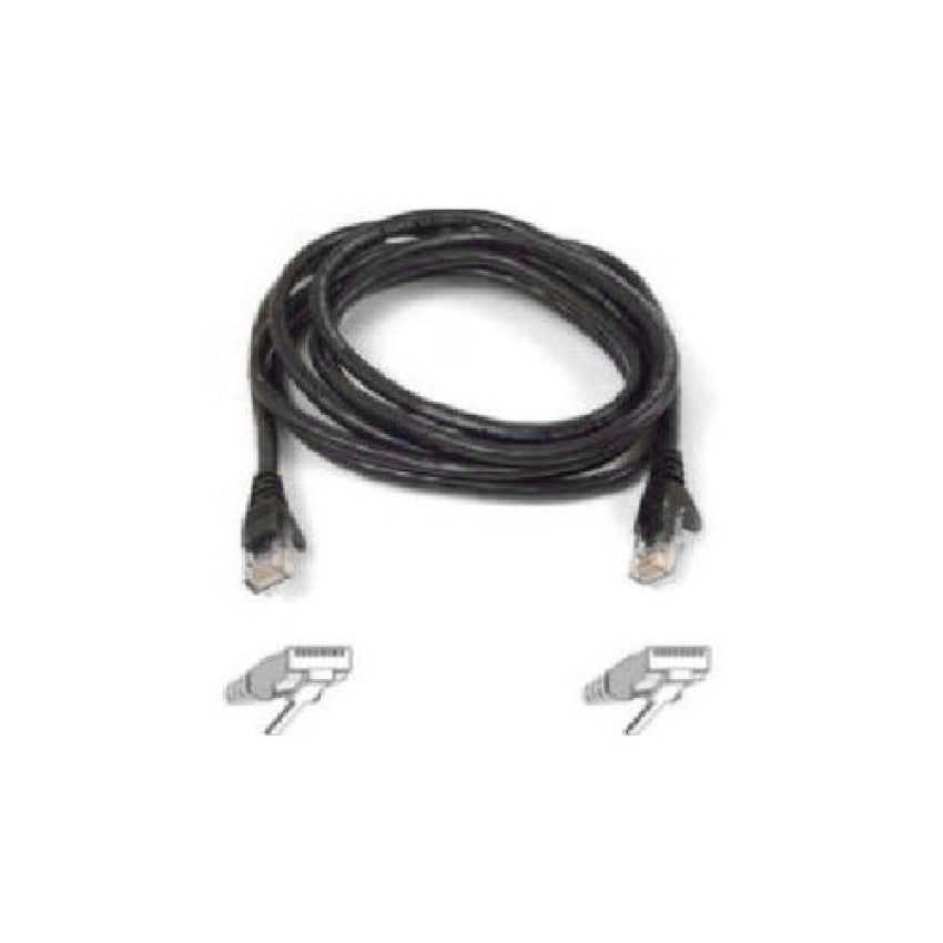 Belkin Snagless Cat6 Patch Cable/4pair/rj45mm (A3L980B50BLKS)