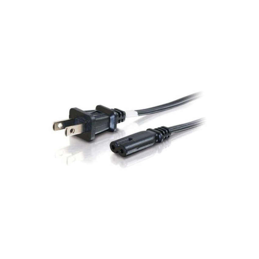 C2G 6ft Non-polarized Power Cord Black (27398)