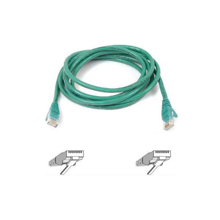 Belkin Cat6 Patch Cable Rj45m/rj45m 14ft Green (A3L98014GRNS)